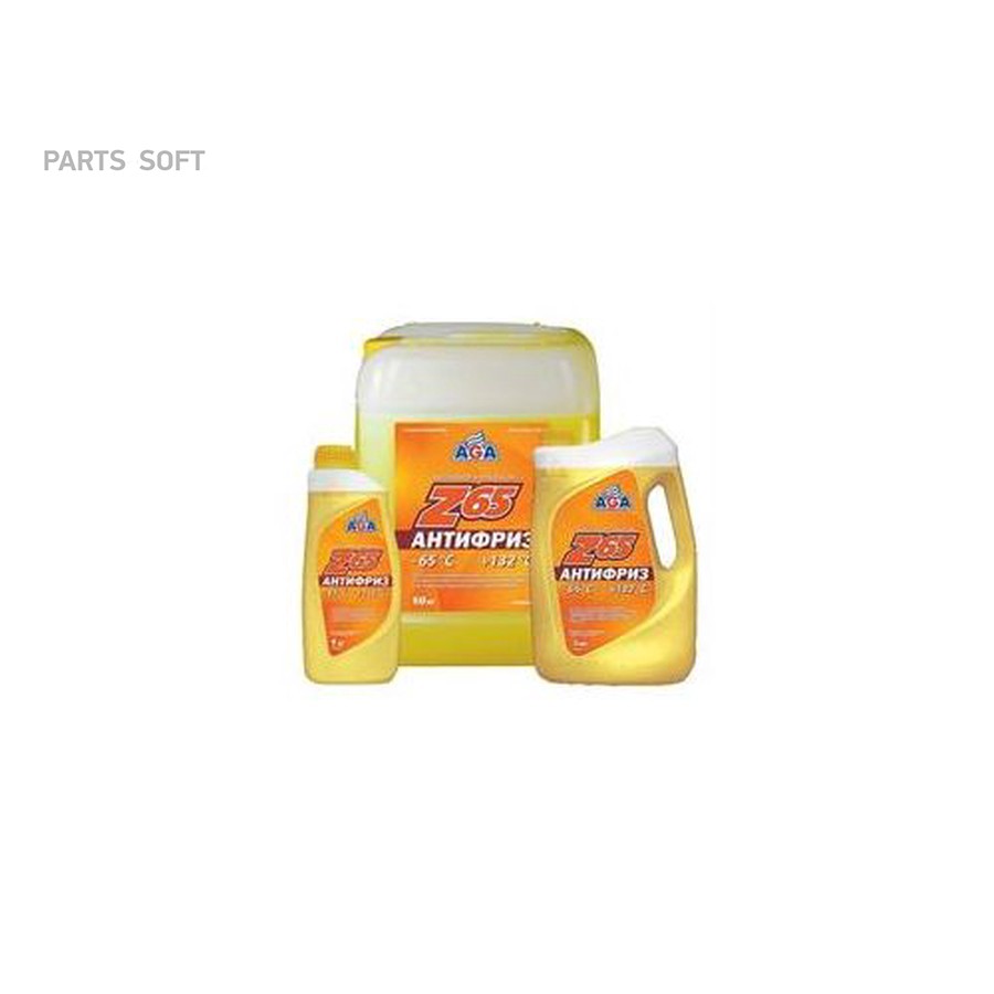 Антифриз AGA Z65 G12++ -65 С желтый 10 кг - AGA None None